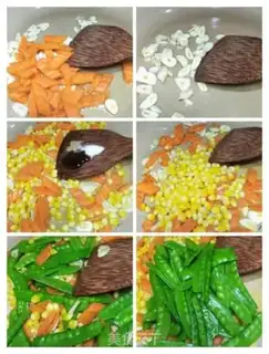Make Dutch bean carrot fried corn step 4