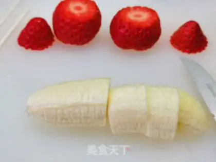 Make Strawberry Snowman step 3