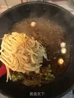 Make Duck blood fan soup step 8