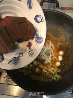Make Duck blood fan soup step 9