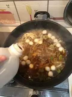 Make Duck blood fan soup step 11
