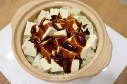 Make A casserole, bean curd step 7