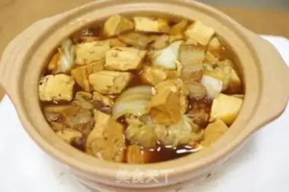 Make A casserole, bean curd step 9