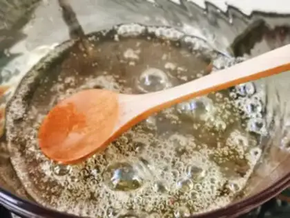 Make Strawberry Snowman step 11