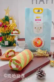 Make Christmas cake rolls step 15