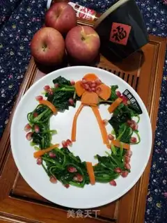 Make The spinach wreath step 5