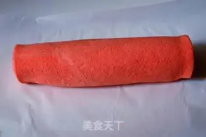 Make Christmas velvet roll step 19