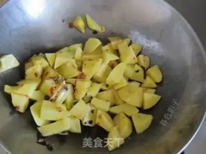 Make Potato with abalone sauce step 2