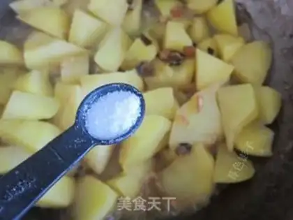 Make Potato with abalone sauce step 4
