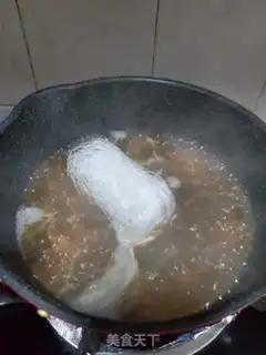 Make Duck blood fan soup step 7