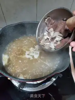 Make Duck blood fan soup step 8