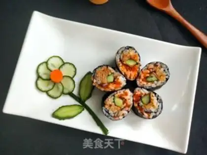 Make Tuna fish sushi step 5