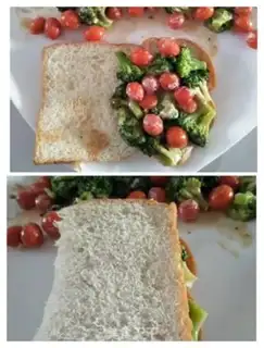 Make Christmas tree salad step 10