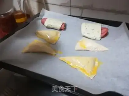 Make Peach pie with a hand step 6