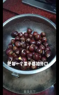 Make The tacos, the sugar, the chestnuts step 2