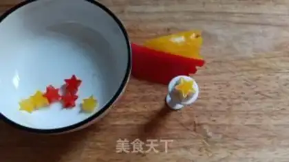 Make Garlic orchid Christmas tree step 2