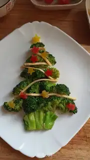 Make Garlic orchid Christmas tree step 8