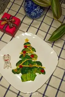 Make Garlic orchid Christmas tree step 9