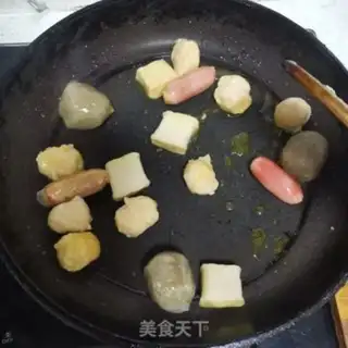 Make Garlic eggs, fried balls step 4