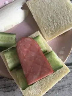 Make Cheese ham sandwich step 11