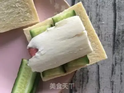 Make Cheese ham sandwich step 12