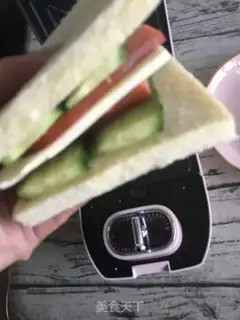 Make Cheese ham sandwich step 15