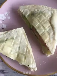 Make Cheese ham sandwich step 18