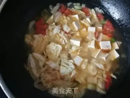 Make Tomato bean curd soup step 6