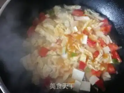 Make Tomato bean curd soup step 7