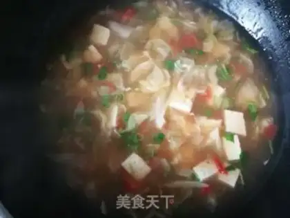 Make Tomato bean curd soup step 10