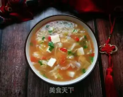 Make Tomato bean curd soup step 11