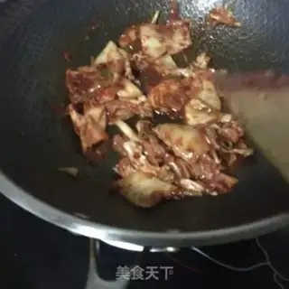 Make Hot cabbage with long legs step 10