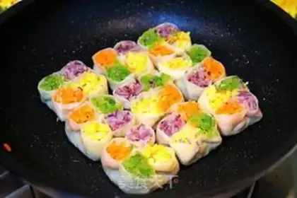 Make ♪ Four-fried dumplings step 11