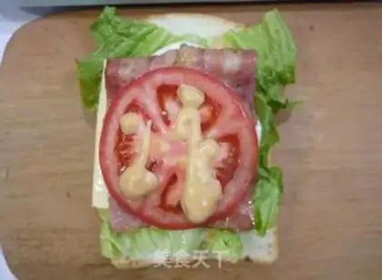 Make Bacon cheese sandwich step 3