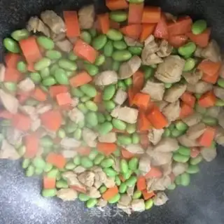 Make Chicken-dried vegetables step 4