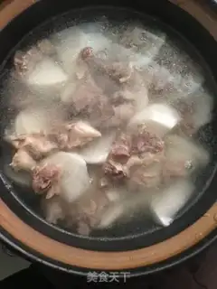 Make White radish gravy soup step 4