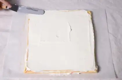 Make Strawberry roll step 6