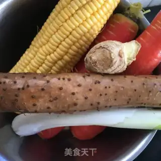 Make ♪ Mountain medicine corn chop soup ♪ step 1
