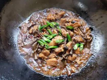 Make Tea mushroom chicken step 8