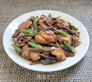 Make Tea mushroom chicken step 9