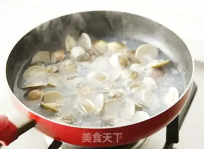 Make Popcorn clams step 1