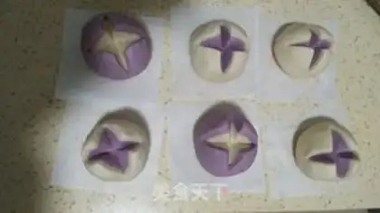 Make Flower buns step 5