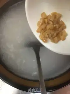 Make Dried fish porridge step 7
