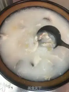 Make Dried fish porridge step 10