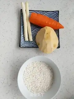 Make Three-colour rice porridge step 0