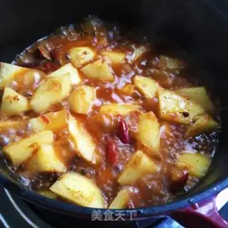 Make Potatoes made of red roasted ribs step 6