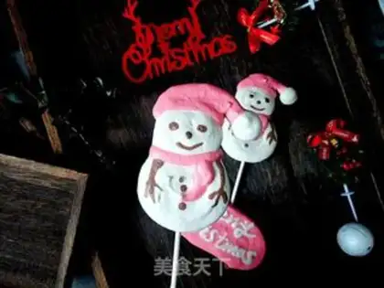 Make Snowman lollipops step 13