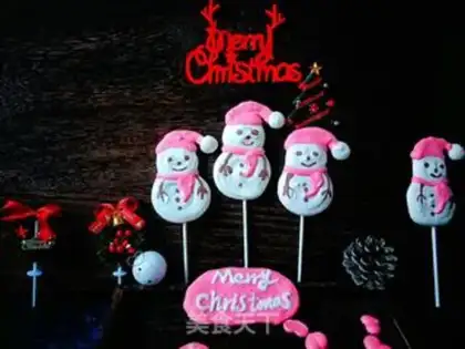 Make Snowman lollipops step 14