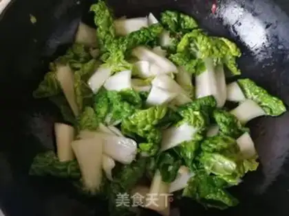 Make Garlic yellow cabbage step 5