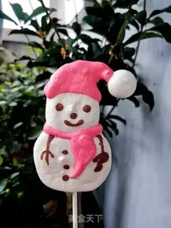 Make Snowman lollipops step 15